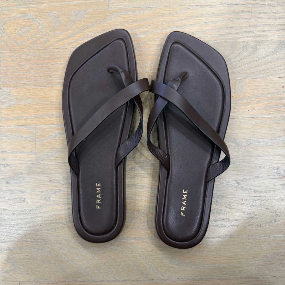 Frame Denim Women's Dark Brown Sandals